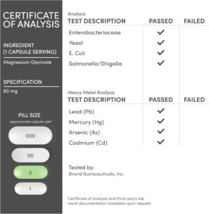 400 mg magnesium glycinate before bed