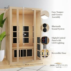far infrared sauna 2 person home Bluetooth