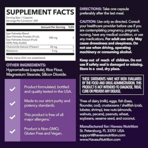 saw palmetto PM for men with melatonin